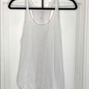 Lululemon White Grey Stripe Singlet size 4-6
lululemon athletica